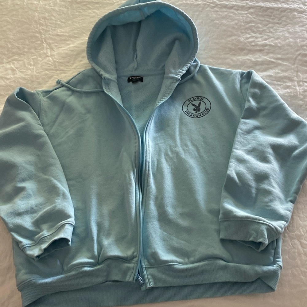 Playboy by Pacsun open hooded sweatshirt